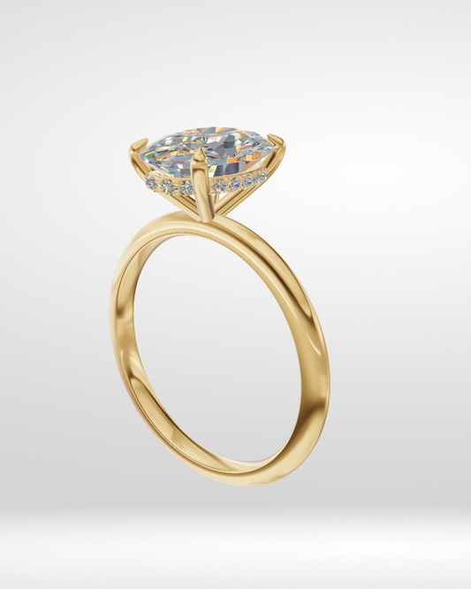 The Colette - Oval Solitaire Engagement Ring