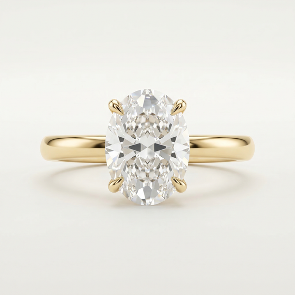 3ct Oval Diamond Solitaire Ring