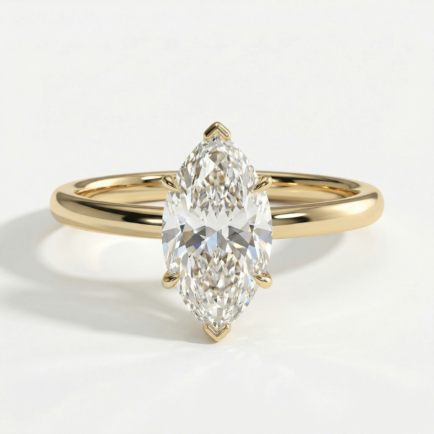 The Charlotte - Marquise Solitaire Engagement Ring