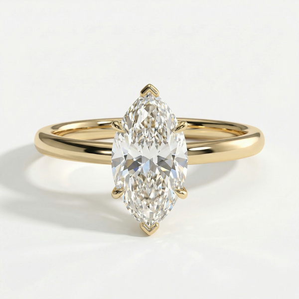 3ct Marquise Diamond Solitaire Ring