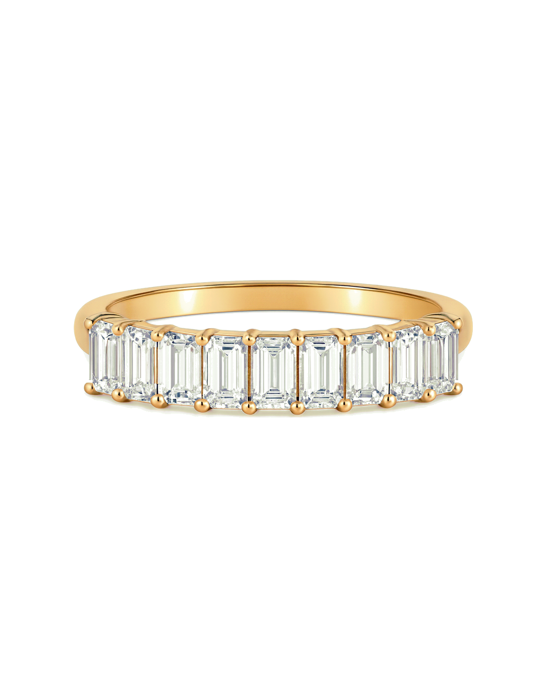 The Lior — Emerald Anniversary Wedding Band