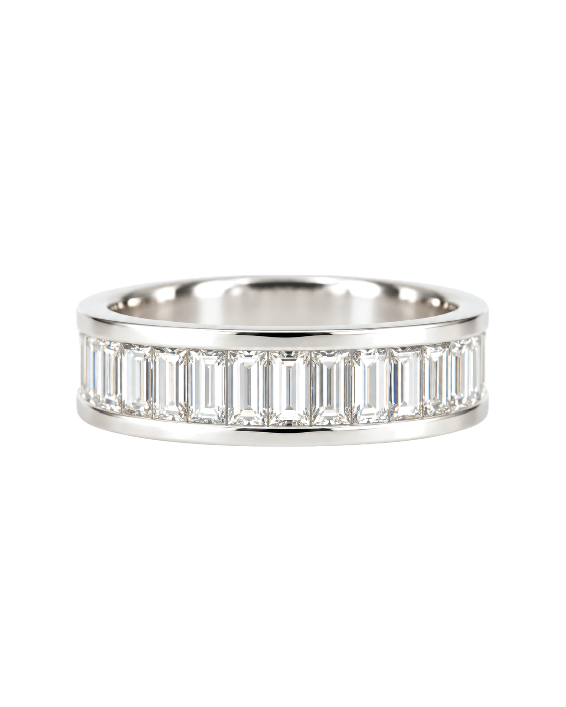 The Lumen — Baguette Channel Wedding Band