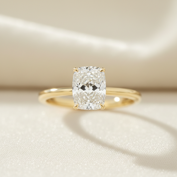 2.8ct Elongated Cushion Diamond Ring