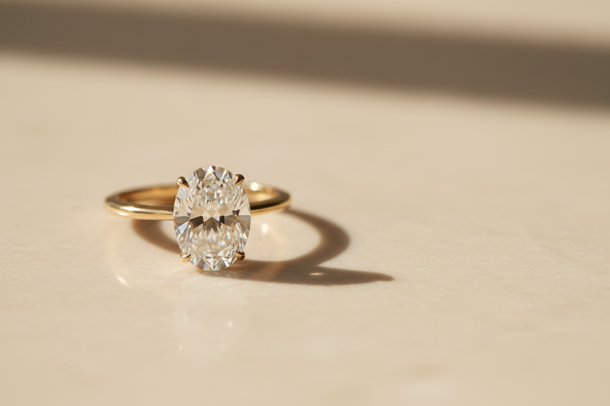 The Francesca - Oval Solitaire Engagement Ring