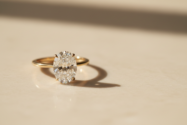 2.8ct Oval Split Shank Pavé Diamond Ring