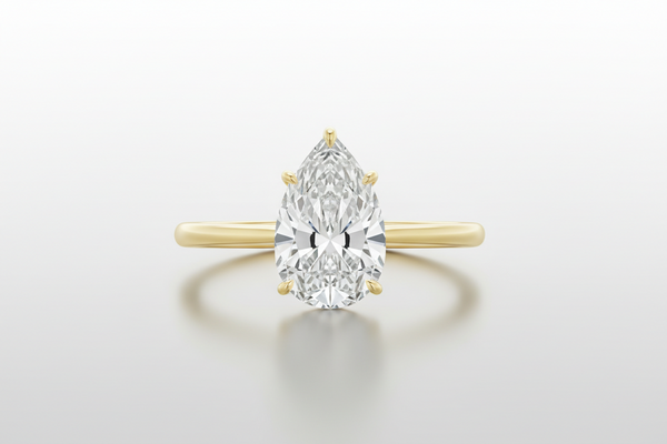 3.0ct Pear East-West Diamond Ring