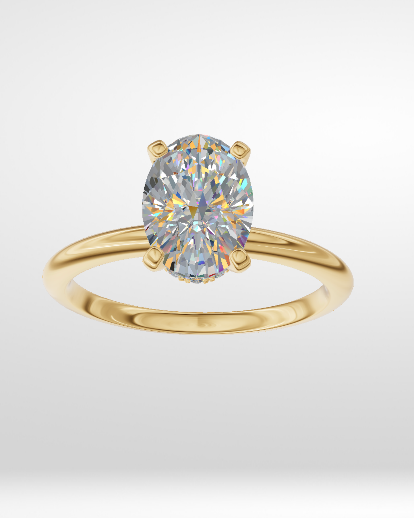 The Colette - Oval Solitaire Engagement Ring