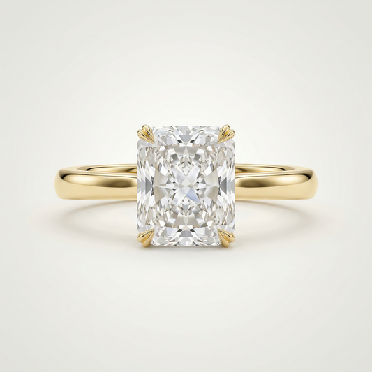 3ct Radiant Diamond Solitaire Ring