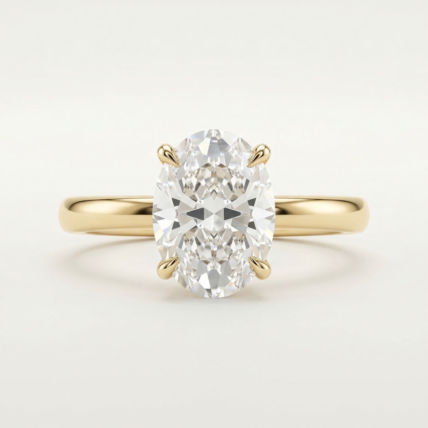 3ct Oval Diamond Solitaire Ring