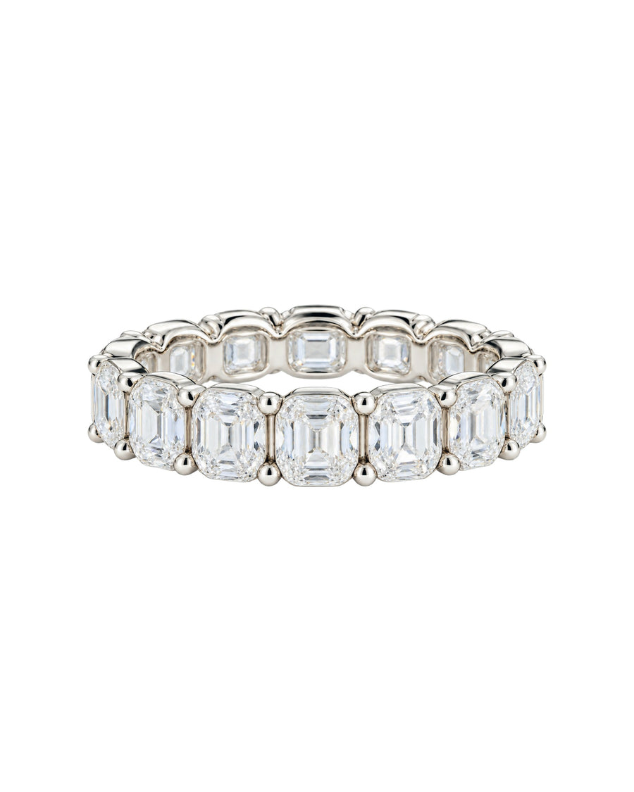Elongated Cushion Wedding Band — Design 53