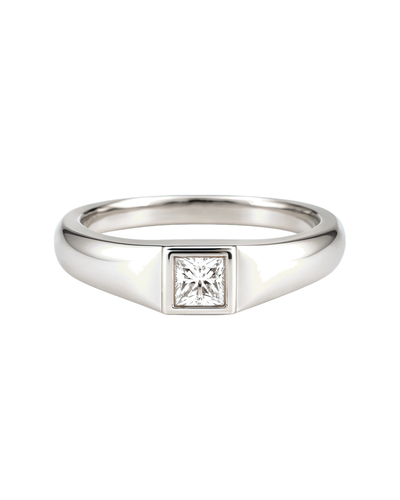 The Blanche — Princess Signet Engagement Ring