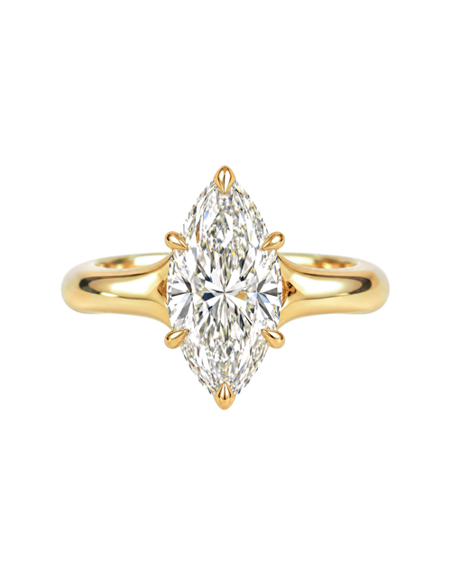 The Isolde — Marquise Solitaire Engagement Ring