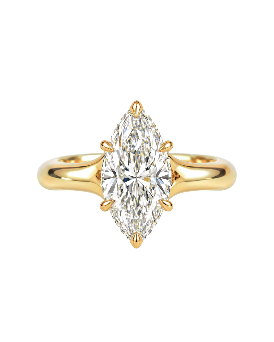 The Isolde — Marquise Solitaire Engagement Ring