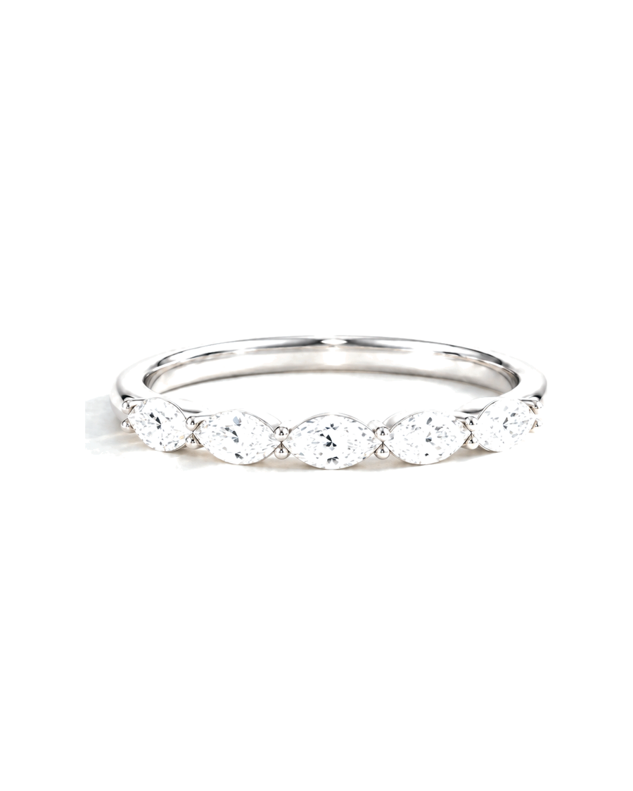 The Laurel — Marquise Diamond Wedding Band