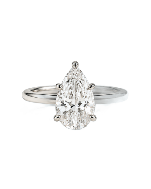 The Lucienne — Pear Solitaire Engagement Ring