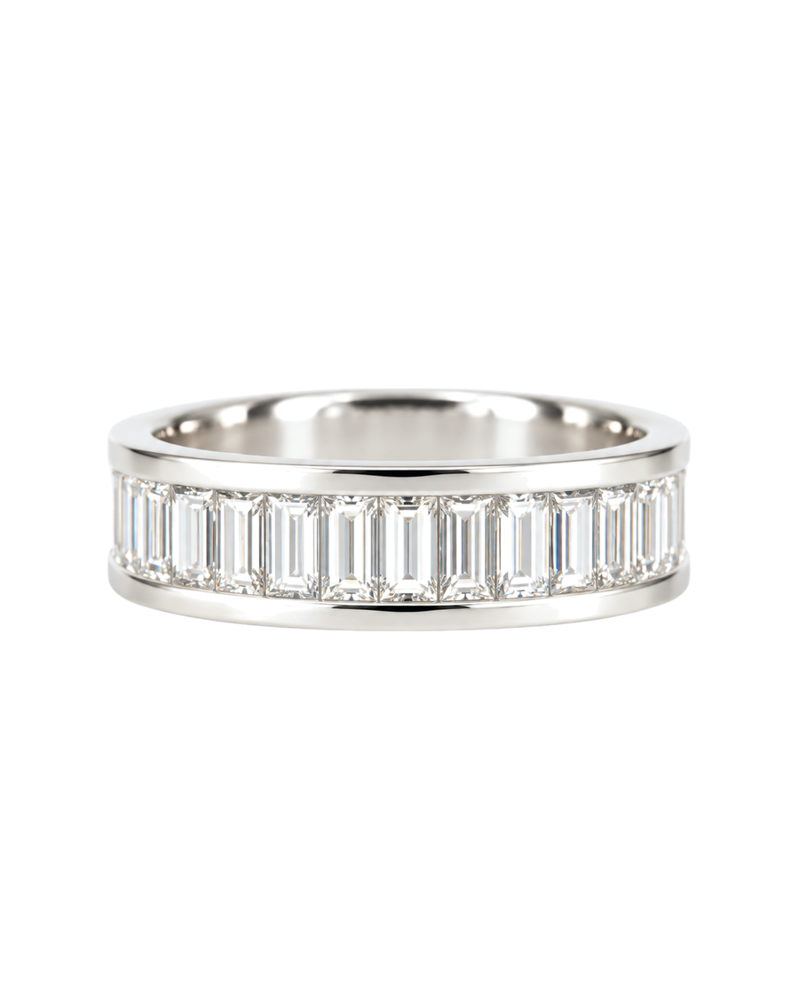 The Lumen — Baguette Channel Wedding Band