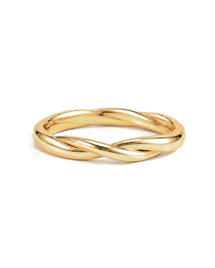 The Woven — Twisted Gold Wedding Band