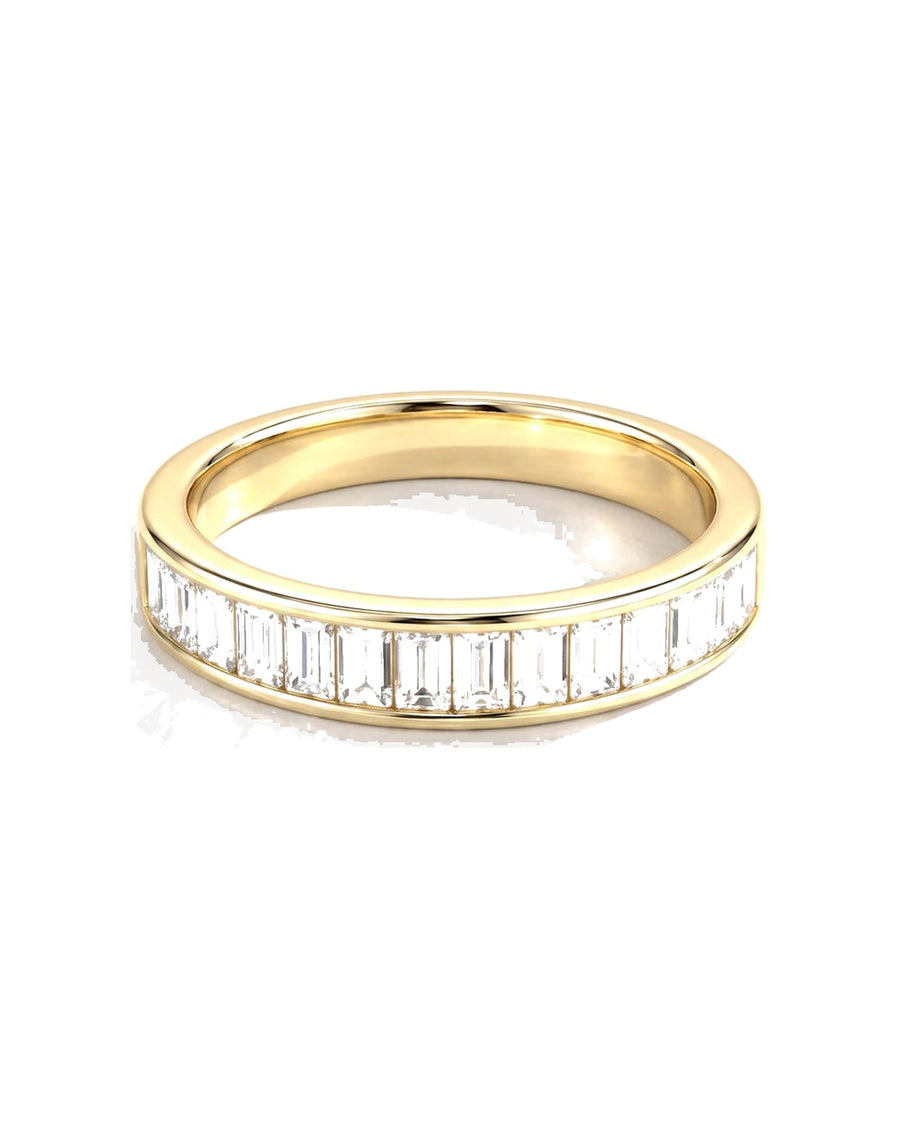 The Linea — Baguette Channel Wedding Band