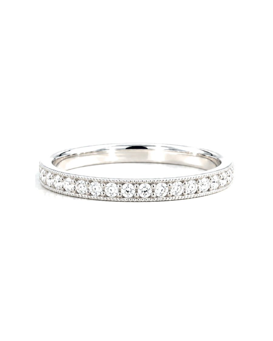 The Reverie — Milgrain Diamond Wedding Band