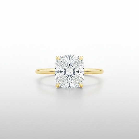 The Vivienne - Cushion Cut Solitaire Engagement Ring