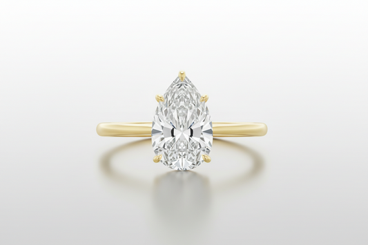 The Valentina - Pear Solitaire Engagement Ring
